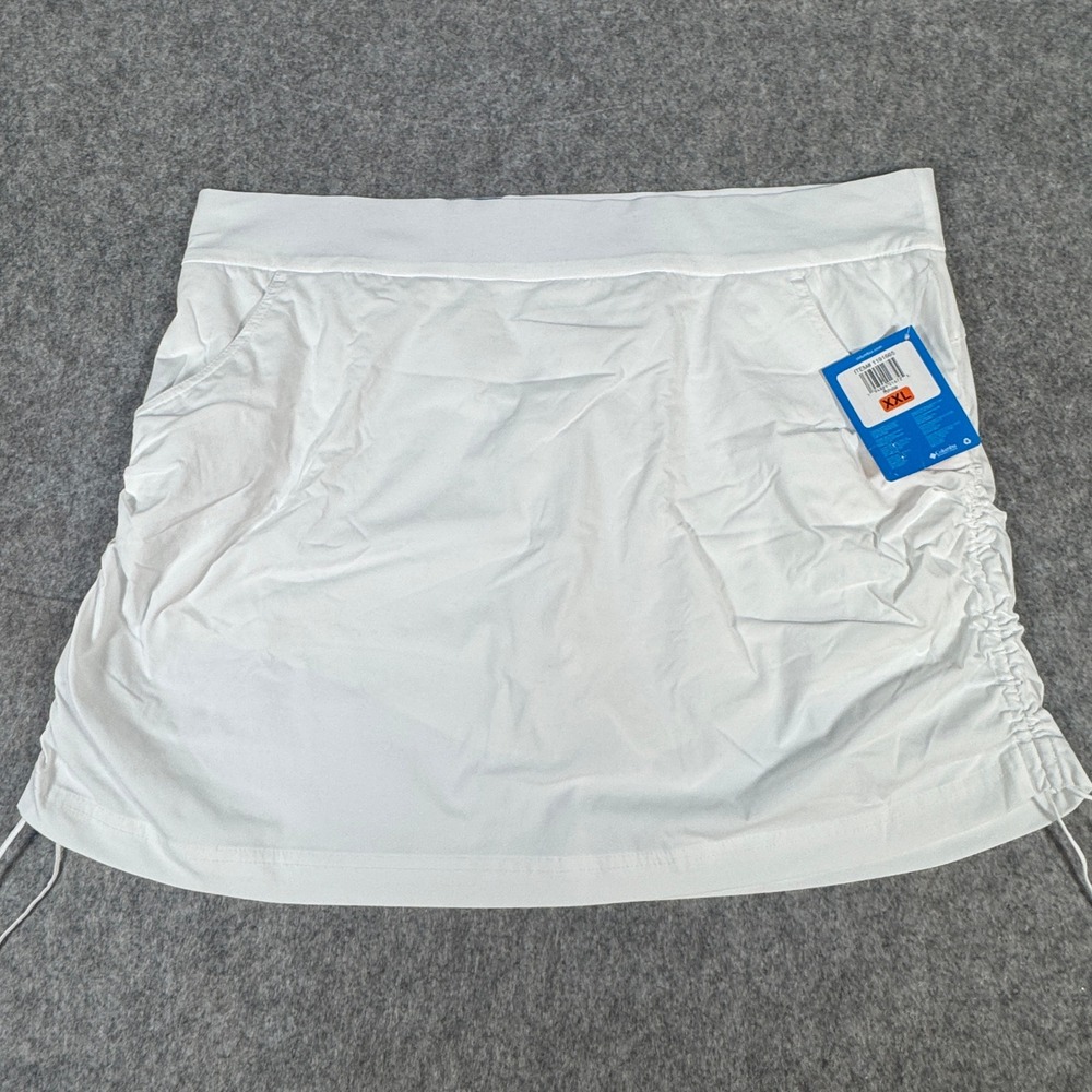 Columbia Womens White Active Skort Side Cinch Built-in Shorts XXL XK1338